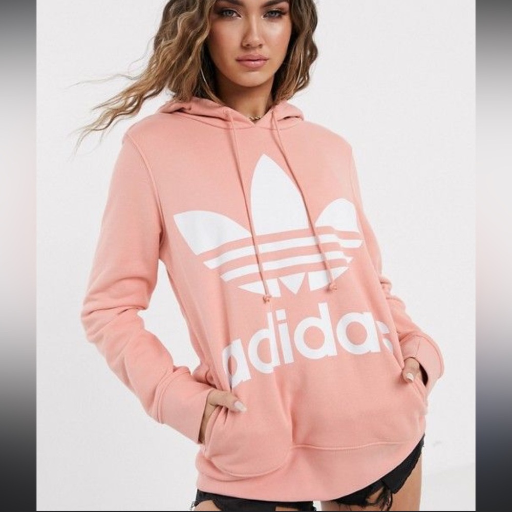 adidas Pink Hoodie Sweater